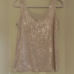 Sequin Sleeveless Top